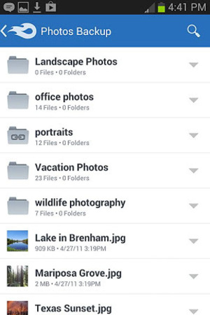 'MediaFire' android screenshot