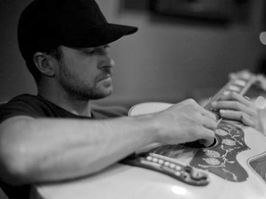 Justin Timberlake in the recording studio.