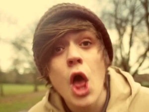 Frankie Cocozza in the video for 'Catastrophic Casanova'.