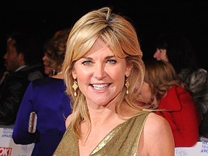 Anthea Turner arriving for the 2013 National Television Awards at the O2 Arena, London.