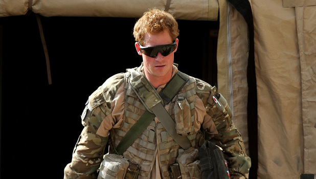 Previously unissued picture dated 03/11/2012 of Prince Harry or just plain Captain Wales as he is known in the British Army, at the British controlled flight-line in Camp Bastion southern Afghanistan, where he is serving as an Apache Helicopter Pilot/Gunner with 662 Sqd Army Air Corps, from September 2012 for four months until January 2013.
Issue date: Monday January 21, 2013. See PA story DEFENCE Harry. Photo credit should read: John Stillwell/PA Wire