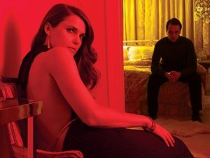 The Americans: Keri Russell as Elizabeth Jennings and Matthew Rhys as Philip Jennings