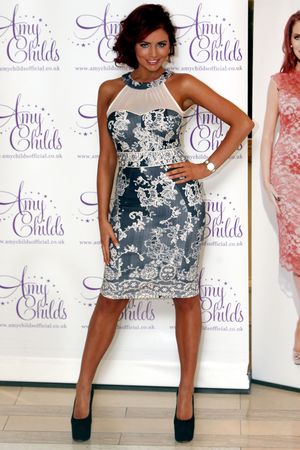 Amy Childs launches her new fashion range at the Millennium Mayfair Hotel in Central London