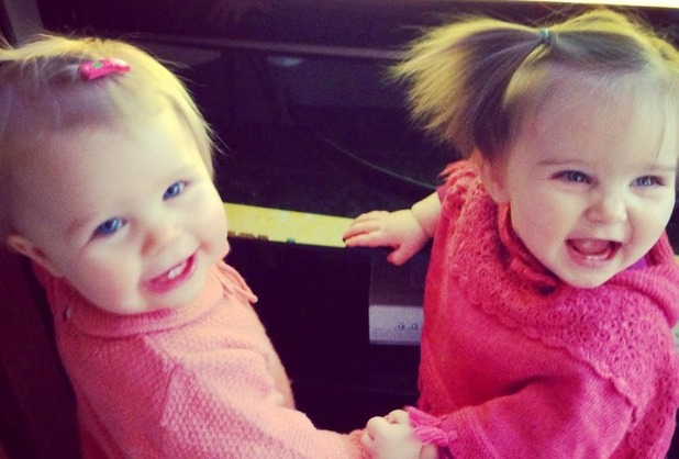 Michelle Heaton and Una Healy babies on a play date.