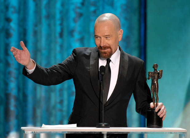 Bryan Cranston accepts the SAG Award for 'Breaking Bad'