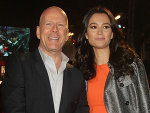 A Good Day To Die Hard UK premiere: Bruce Willis and his wife Emma Heming