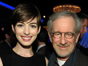 Anne Hathaway and Steven Spielberg - 85th Academy Awards nominees luncheon