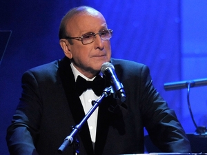 Clive Davis speaks at his Pre-Grammy Gala on Saturday