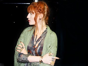 Florence Welch of Florence + the Machine models her 'Flotique' jewellery line