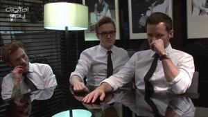 McFly on Tom's wedding video and fake tans with TOWIE's Mario