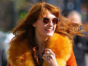 Florence Welch wears an orange winter coat with a large fur collar while out for an afternoon walk
Featuring: Florence Welch
Where: New York City, New York, United States
When: 13 Feb 2013
