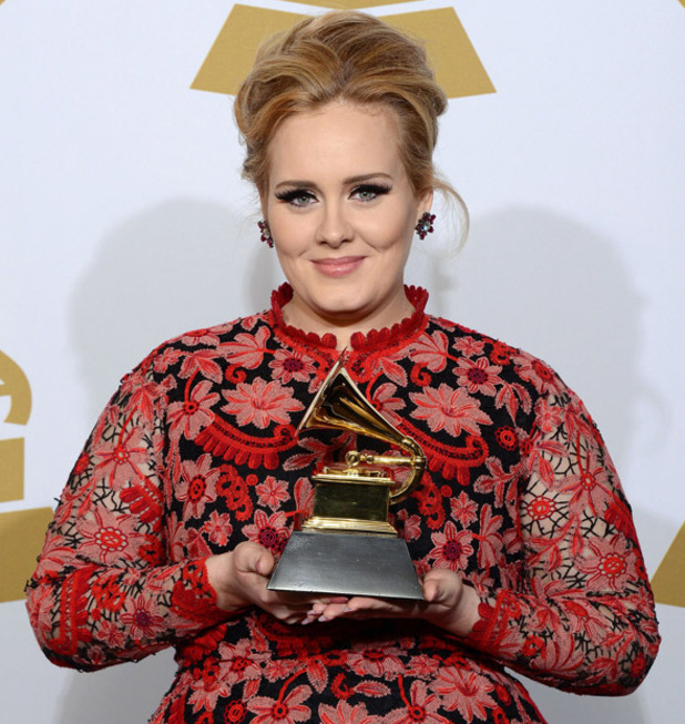 Adele wins the awards for Pop Solo Performance at Grammys 2013