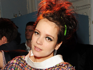 Lily Allen attends the Warner Music Group Post BRIT Party In Association With Samsung at The Savoy Hotel on February 20, 2013 in London, England