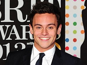 Tom Daley arriving for the 2013 Brit Awards at the O2 Arena, London