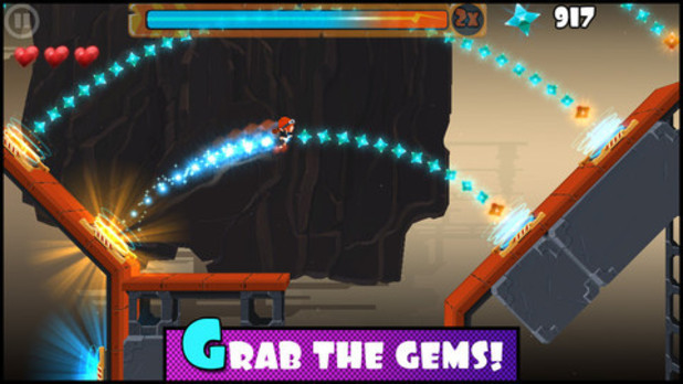 'Rock Runners' mobile screenshot