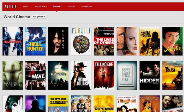 Netflix subscription page