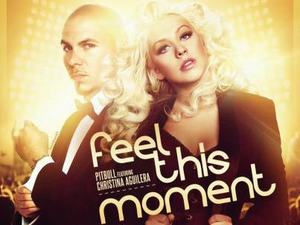 Pitbull ft. Christina Aguilera 'Feel This Moment' artwork