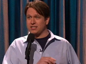 Pete Holmes performing on 'Conan' in 2011