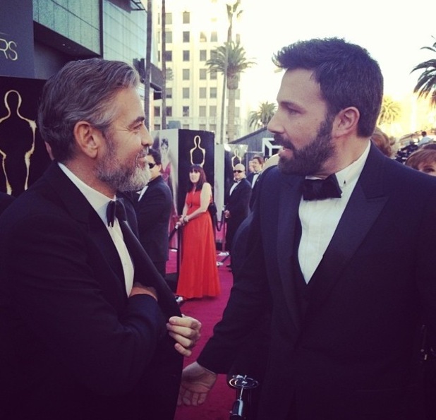 George Clooney and Ben Afleck at the Oscars