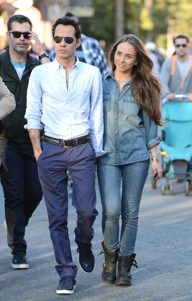 Marc Anthony and Topshop heiress Chloe Green on a date at Disneyland - February 26, 2013
