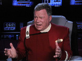 Seth MacFarlane and William Shatner on stage at the 2013 Oscars