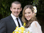 On set with the cast and crew after Toadie and Sonya's wedding marquee explodes.