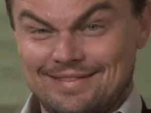 Leonardo DiCaprio does an impression of Jack Nicholson.