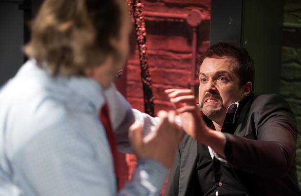 Seamus hits Brendan.