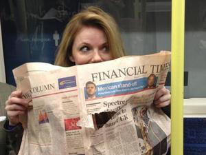 Geri Halliwell on the tube.
