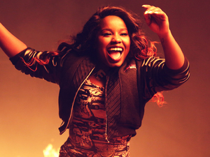 Behind the scenes picture of Misha B's 'Here's To Everything' video