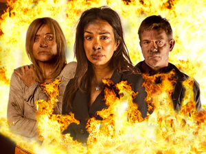 The Rovers Return goes up in flames on 'Coronation Street'