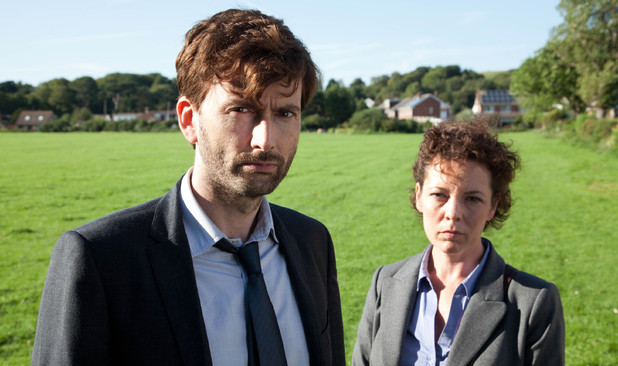 Broadchurch Episode 2: David Tennant as Alec Hardy and Olivia Colman as Ellie Miller