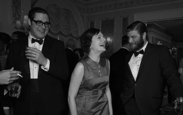 Mad Men Season 6: Harry Crane (Rich Sommer), Peggy Olson (Elisabeth Moss) and Stan Rizzo (Jay R. Ferguson)