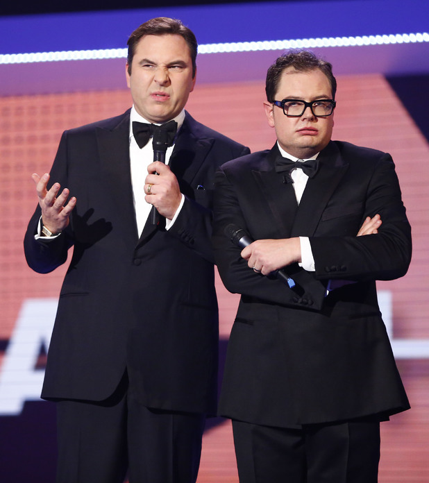 David Walliams and Alan Carr during Comic Relief.
