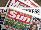A copy of The Sun newspaper.