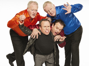 Keith Chegwin, Warwick Davis, Shaun Williamson, Les Dennis in 'Life's Too Short'
