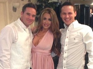 Lauren Goodger with Keiron Hayler.