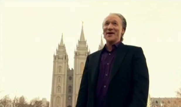Bill Maher at Mormon Temple in 'Religulous'