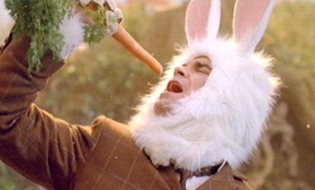 Robbie Williams as a bunny.