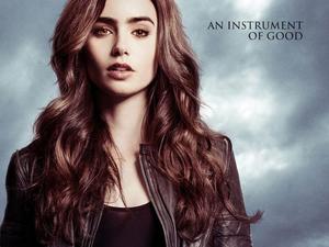 Lily Collins in 'The Mortal Instruments: City of Bones' character poster