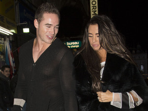 Katie Price and husband Kieran Hayler leaving Cafe De Paris with friends after a night out.