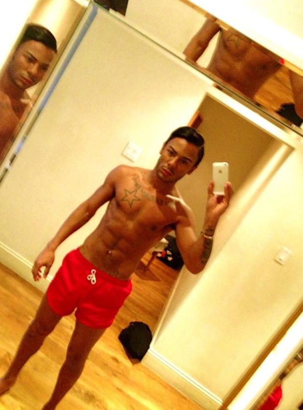 Marcus Collins, trunks, twitter, gay spy, torso