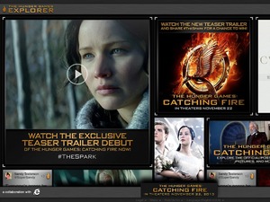 The Hunger Games Explorer homepage