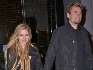 Avril Lavigne Chad Kroeger out and about