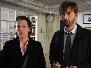 Olivia Colman as Ellie Miller and David Tennant as Alec Hardy and  in Broadchurch Episode 6 