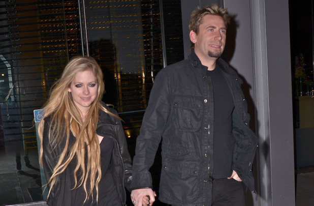 Avril Lavigne Chad Kroeger out and about