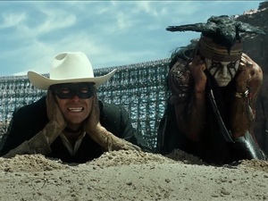 Armie Hammer and Johnny Depp in 'The Lone Ranger'