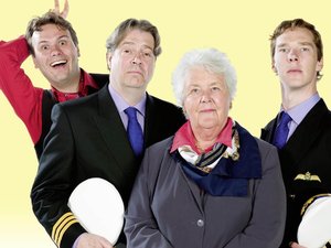 The main cast of 'Cabin Pressure'