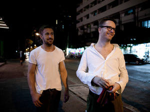 Ryan Gosling and Nicolas Winding Refn on the set of 'Only God Forgives'