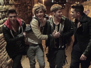 Behind the scenes images from Union J's upcoming video 'Carry You'